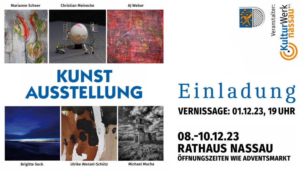 Einladung Ausstellung im Rathaus Nassau 2023