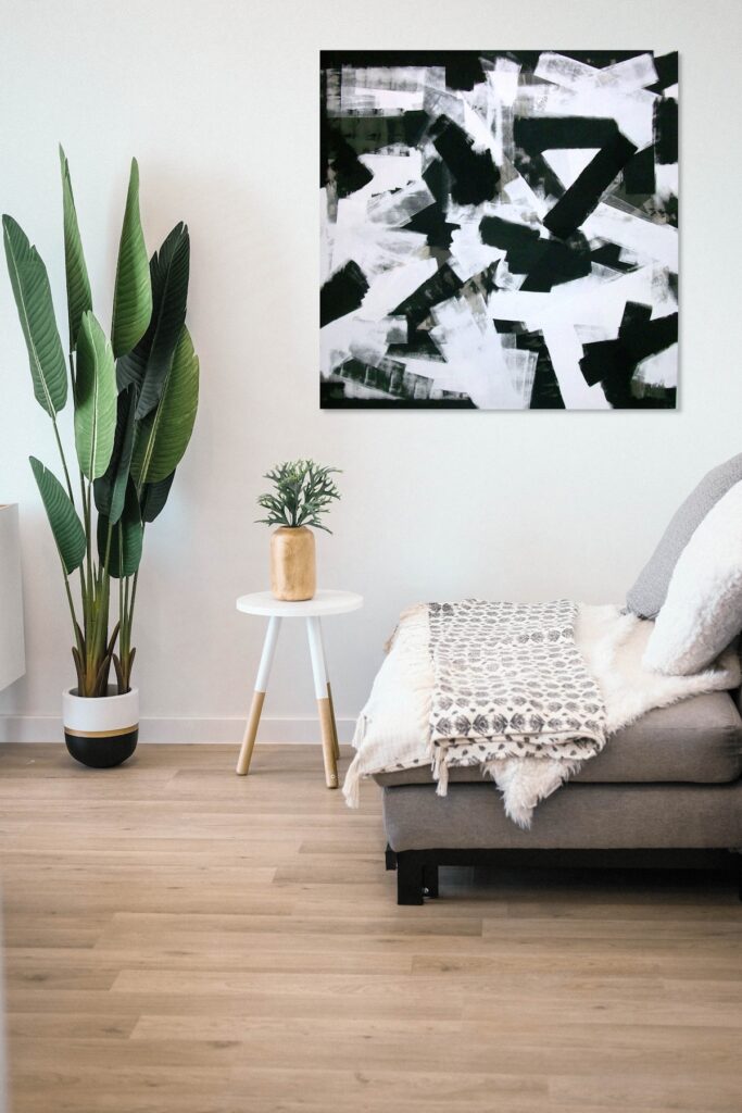 Bild "Black & White" im Wohnzimmer