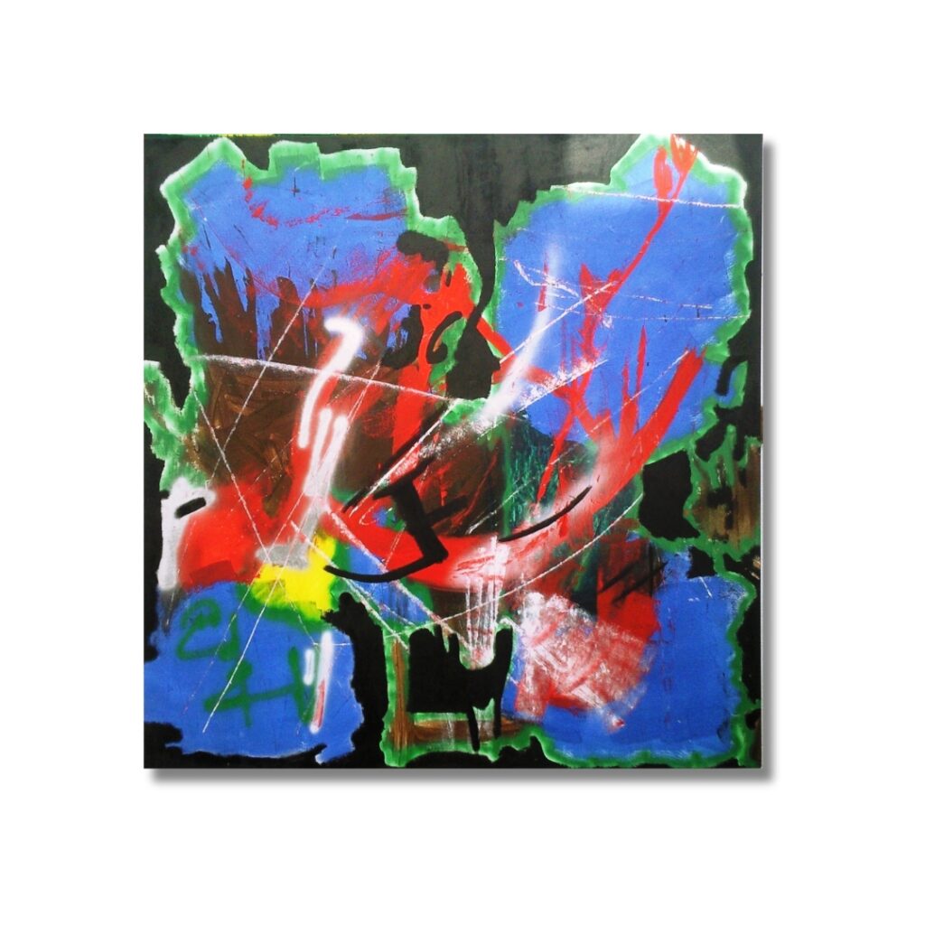 4 Blue Spots von AJ Weber Bild Malerei Kunst